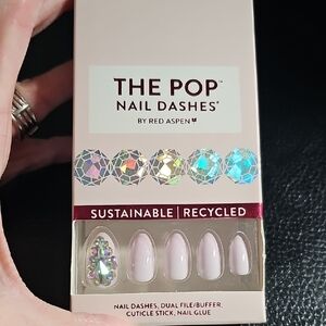 Red Aspen The Pop Nail Dashes - Pink Press-On Nails